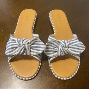 NEW! J Crew bow slides